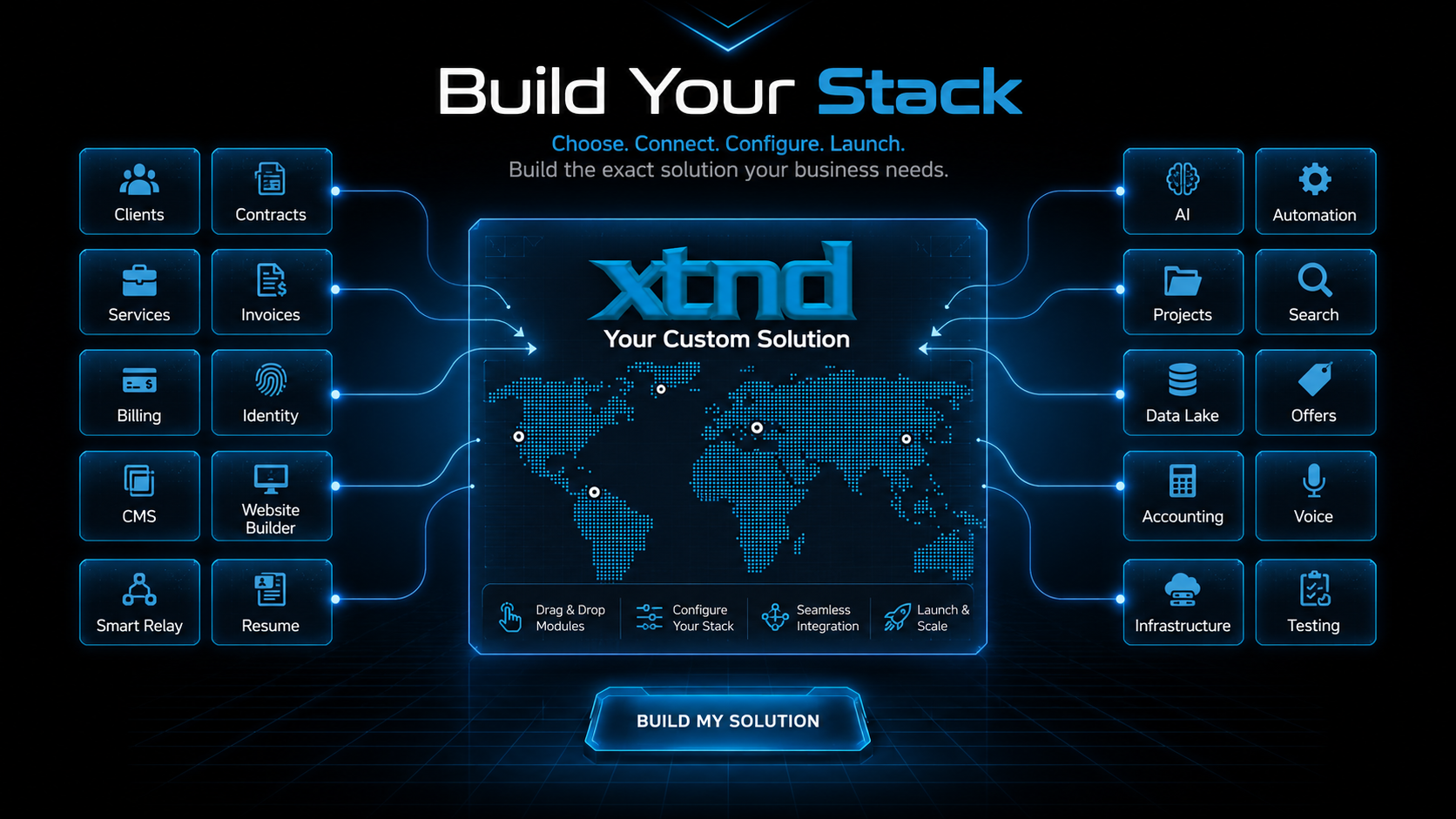 XTND Build Your Stack visual